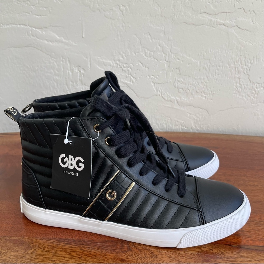 GBG Los Angels Black‎ Lace Up Platform Sneaker Size: 9.5
